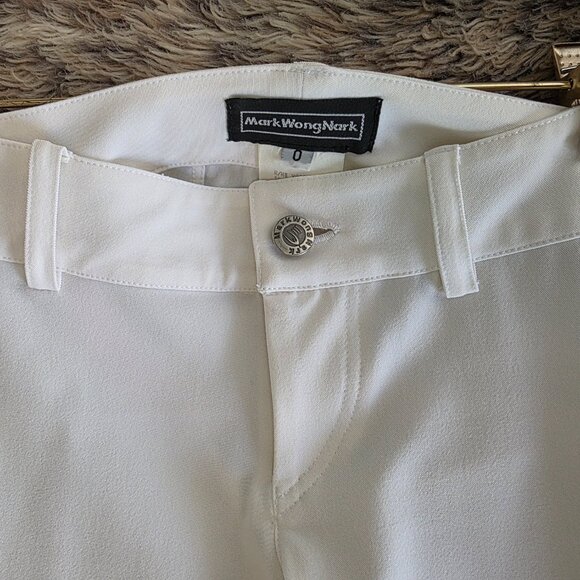 Mark Wong Nark Gorgeous white suit set pants 0 & jacket 2 - Picture 3 of 12